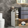 thumbnail image 4 of IDEALSOUL Bathroom Storage,3-Tiers Slim Waterproof Narrow Storage Cabinet,Storage Floor Cabinet with Drawers for Small Spaces, 4 of 13