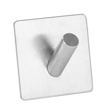 

Yidarton 304 Stainless Steel Hook Seamless Strong Self-adhesive Door Rear Clothes Hook Bathroom Non-perforated Nail Metal Coat Hook 5PCS