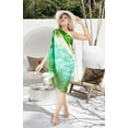 thumbnail image 3 of HAPPY BAY Women's Beachwear Sarong Coverups Bikini Skirt Swim Cover up Summer Wraps Swimwear Beach Wrap Skirts for Women One Size Landscape, Green, 3 of 5