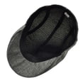 thumbnail image 2 of Boina de lino para hombre y mujer, gorra de lino con protector solar, estilo vendedor de periódicos, gorra de taxista, estilo británico, con visera (gris), 2 of 6