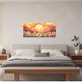 thumbnail image 4 of ZHONGYUTONG Boho Mountain Wall Art 3 Piece Canvas Print Boho Landscape Pictures Wall Decor for Bedroom Modern Sunrise Artwork Framed (11.00" x 14.00" x 3PCS), 4 of 5