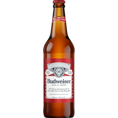 Budweiser Beer, 22 fl. oz. Bottle, 5.0% ABV