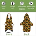 thumbnail image 6 of Gaeub Beautiful Sunflower Dog Hoodie Sweatshirts Warm Dog Clothes for Small Dogs,Puppy and Cat Costume-Large, 6 of 7