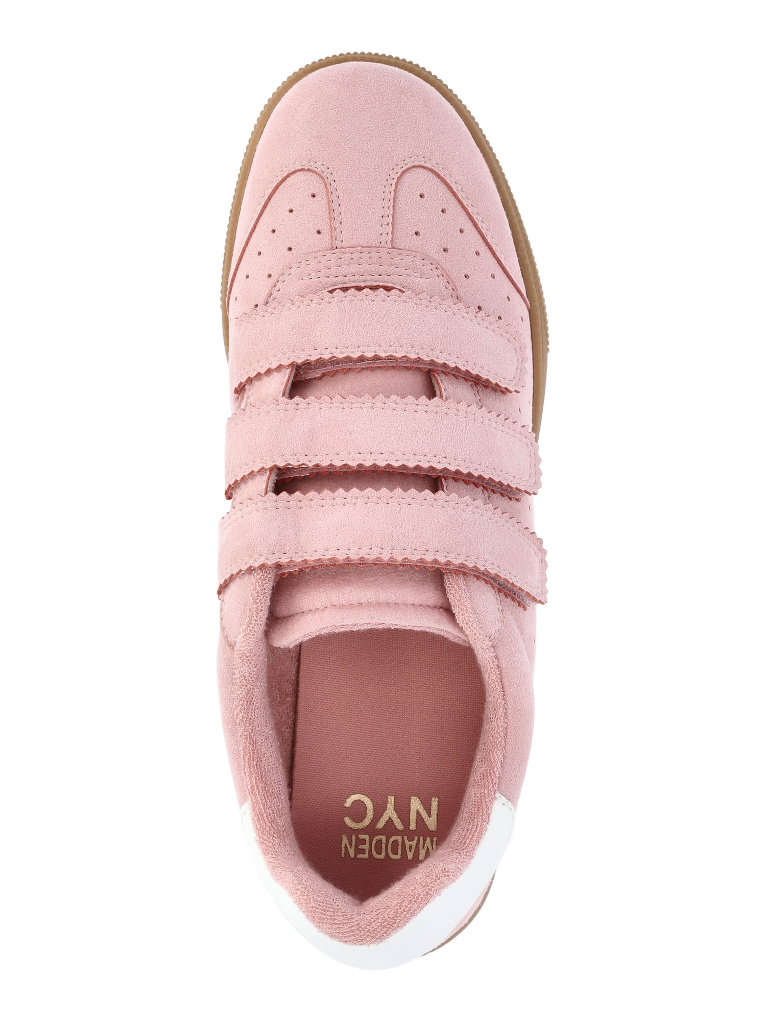 Madden NYC Women's Faux Suede Triple Strap Sneakers
