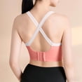 thumbnail image 4 of Levmjia Women's Sports Bra Seamless Elastic With Removable Pads Solid Color High Impact Support Wirefree Comfort Yoga Gym Running Daily Wear, 4 of 4