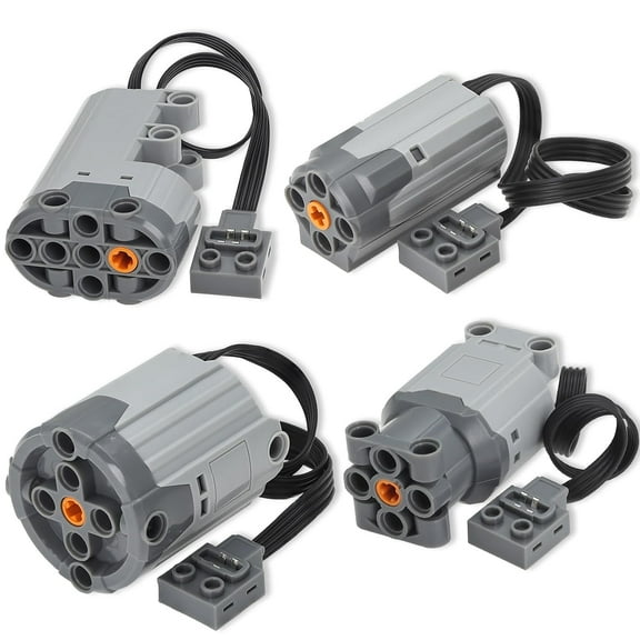 4pcs Technic-Motor Kit Technic-Parts M-Motor-8883 L-Motor-88003 XL-Motor-8882 Servo-Motor-88004 Technic-Parts Power-Functions Set