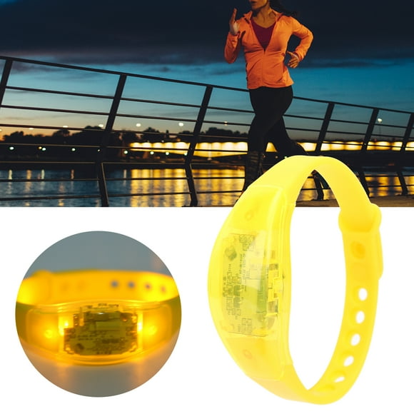 Domqga Bracelet LED, Bracelet en Silicone Clignotant Looks Cool Silicone+plastique pour Entraînement Musculaire pour Sports Extérieurs pour Entraînement Physique pour Protection Sportive