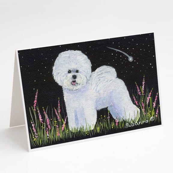 Bichon Frise Greeting Cards and Envelopes Pack of 8