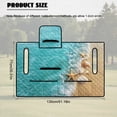 thumbnail image 4 of Pzuqiu Quilted Golf Cart Seat Covers Keep Seat Cool in Summer Soft, Compatible with Golf Club Outdoor Golf Cart Seat Towel Blanket Covers(Waves), 4 of 4