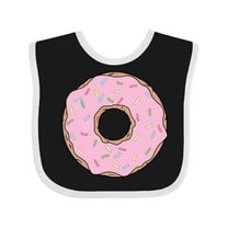 Inktastic Pink Donut with Sprinkles Boys or Girls Baby Bib