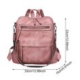 thumbnail image 4 of MUSOIE PU Leather Backpack Purse for Women Large Capacity Travel Daypack Ladies Satchel Shoulder Bag, 4 of 5