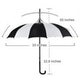 thumbnail image 2 of Long Handle Sun Umbrella, Retro Pagoda Parasol Umbrella, UV Protection Umbrella with Hook Handle for Photo Prop Decoration, 2 of 10