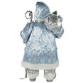 thumbnail image 5 of Northlight 24" Blue and Silver Ice Palace Santa Claus with Staff and Bag Christmas Figure, 5 of 5