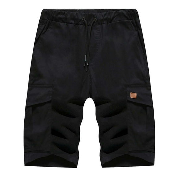 Mens Board Shorts Men's Plus Size Cargo Shorts Multi-Pockets Relaxed Summer Beach Shorts Pants