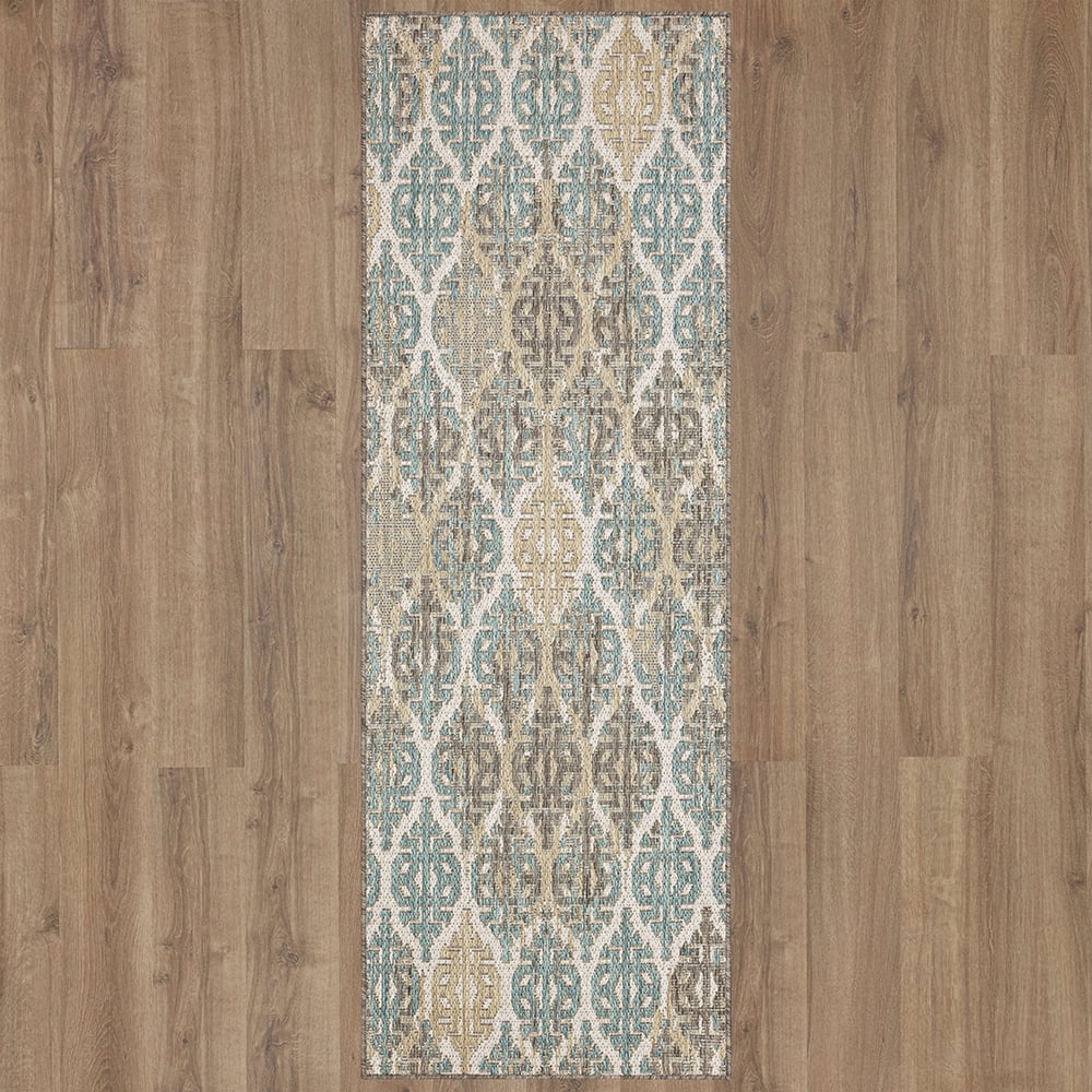Mohawk Home Ronda Outdoor Area Rug, Light Grey, 2' 6" x 6'