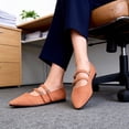 thumbnail image 3 of BERANMEY Women’s Mary Jane Ballet Flats Full-Back Slip-On with Double Adjustable T-Strap Cushioned Insole & Arch Support Non-Slip Rubber Sole Comfortable Work & Dress Flats for Women, 3 of 8