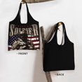 thumbnail image 3 of XMXT Canvas Tote Bag, American Soldier Print Large Handbag for Women, Shopping Working Travel, 3 of 7