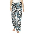 thumbnail image 1 of Balery Football Soccer Ball Pantalones de pijama para mujer, pijamas ultraligeros, pantalones de estar por casa-Small, 1 of 6