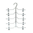 thumbnail image 3 of Washranp 5 Layer Space Saving Pants Organizer Rack,Adjustable Non-Slip Waterproof Skirt Hanger with Clips for Household Supplies, 3 of 6