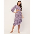 thumbnail image 2 of Moomaya One Shoulder Ruffle Dress, Printed High Low Summer Dresses For Women, 2 of 8