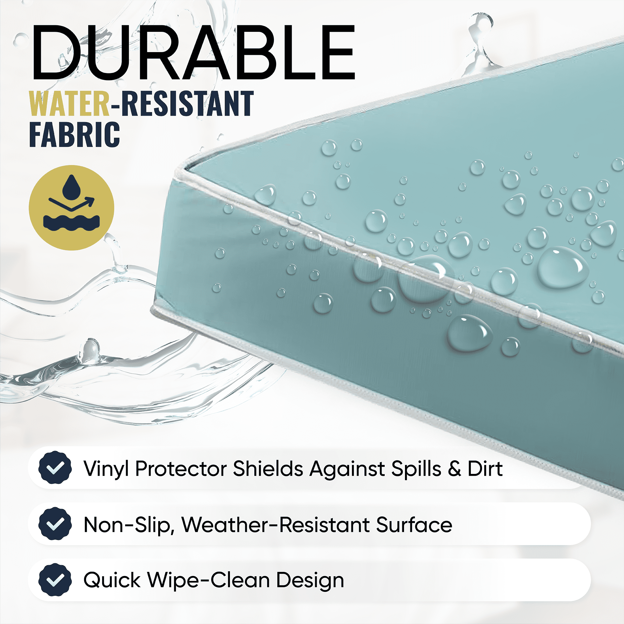 Fortnight Bedding 6 inch Foam Mattress with Water Resistant Vinyl Cover - Twin Size
