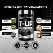 Nutrex Research T-Up Max Testosterone Support for Men 60 Capsules