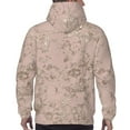 thumbnail image 7 of Uemuo Rose Gold Marble Texture Pattern Men's Hoodie - Casual Pullover Hoodie with Kangaroo Pocket, Stylish Hooded Sweatshirt for Everyday Wear-X-Large, 7 of 7