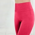 thumbnail image 5 of Women Fashion Solid Color High Waisted Yoga Pants Casual Slightly Flared Trousers, 5 of 5