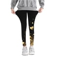 thumbnail image 6 of YUGYXL Deals Toddle Girls Legging Pants Lovely Graphic Slim Comfy Lounge Pants High Waist Mosquito Repellent Long Pants A Black 3 Years, 6 of 6