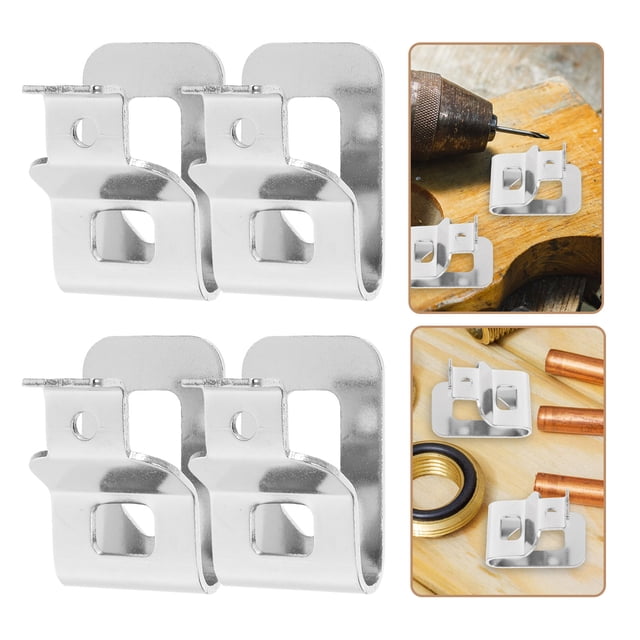 unbranded 10Ud Clips De Cinturón De Metal Con Gancho Para Taladro Y Destornillador Uso En Taller