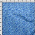 thumbnail image 3 of oneOone Cotton Jersey Medium Blue Fabric Batik Sewing Material Print Fabric By The Yard 58 Inch Wide, 3 of 4