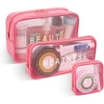 thumbnail image 1 of Bolsa de Tocr, 3PCS Bolsa Transparente Viaje Transpirable y Ligero, Bolsa de Maquillaje Portátiles de Gran Capacidad, Bolsa de Tocr de Viaje Multifuncionales con Cremallera Mujeres y Hombres, 1 of 4