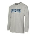 thumbnail image 2 of Men's Concepts Sport  Gray Memphis Grizzlies Hawthorn Thermal Knit Long Sleeve Henley T-Shirt, 2 of 3