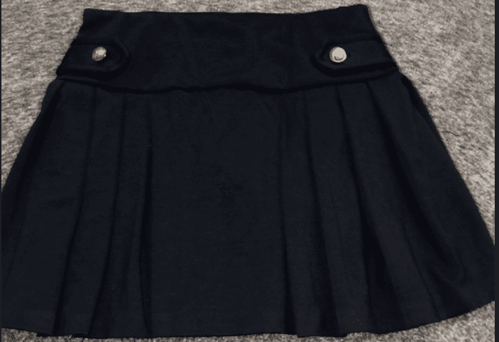 plus size black skirt