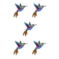 thumbnail image 1 of Wweixi Iron Hummingbird Hanging Home Decor Crafts Ornament Birds Outdoor Blue 5Set, 1 of 6