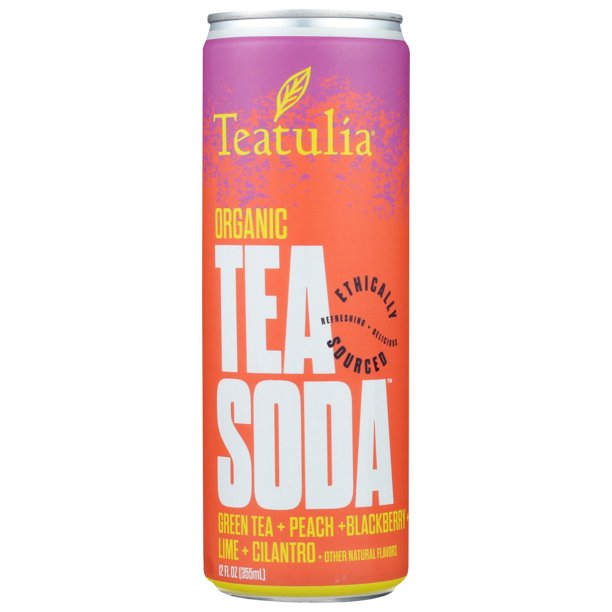 Teatulia Green Tea Soda, 12 Fz