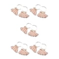 thumbnail image 1 of Qarigey Pendientes de araña estilo bohemio Retro bohemio abanico borla oreja colgante aro pendiente para playa mujeres niñas boda par rosa Type2 NO2 Qarigey CBP455351, 1 of 4