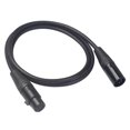 thumbnail image 3 of 5 pines XLR macho a 5 pines XLR hembra micrófono cable de audio adaptador de cable 1 m 1m perfke Cable de micrófono XLR, 3 of 9