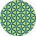 thumbnail image 1 of Ahgly Company Indoor Round Patterned Medium Teal Green Area Rugs, 5' Round, 1 of 6