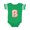 Football Green and White, variant on Letter B Cookie Boys or Girls Baby Bodysuit