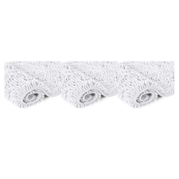 Injueey Alfombrilla lavable a máquina con alta capacidad de absorción Exquisita chenilla hecha a mano Baño seguro Blanco 20 * 32 pulgadas Type1 NO1