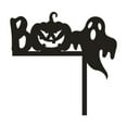 thumbnail image 5 of sunsanly Halloween Door Frame Decoration Wooden Ghost Pumpkin Spiderweb Bat Black Cat Silhouette Door Corner Sign Front Door Edge Topper Sitter Ornament, 5 of 8