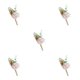 thumbnail image 3 of Minnieouse Ojal de ramillete de bajo mantenimiento con clips para el banquete de boda Novio Boutonniere Artificial Blush Pink Type2 NO2, 3 of 6