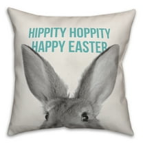 Creative Products Hippity Hoppity Happy Easter 16x16 Spun Poly Pillow