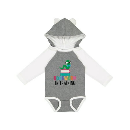 

Inktastic Bookworm in Training Reading Gift Gift Baby Boy or Baby Girl Long Sleeve Bodysuit