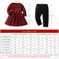 thumbnail image 4 of Odeerbi Family Matching Outfits Girls Boys Sling Gentleman Formal Dress Suit 2025 Long Sleeve Plaid Shirt Bib Overall Autumn Clothes, 4 of 9