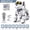 Blue, variant on Intelligent Robot Dog Remote Control Electronic Sing Dance Follow Smart Interactive Stunt Music Toy Programmable Puppy Kid Gift