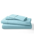 thumbnail image 2 of Mellanni 100% Cotton Bed Sheet Set, 400 Thread Count, Deep Pocket, King, Light Blue, 2 of 7