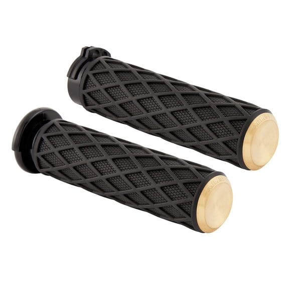 Arlen Ness Diamond Brass Grips (500-006)