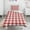 Red and White, variant on Checkered Duvet Cover and Pillowcase Set for Single Bedding, Bedroom Accessories for Kids Teens